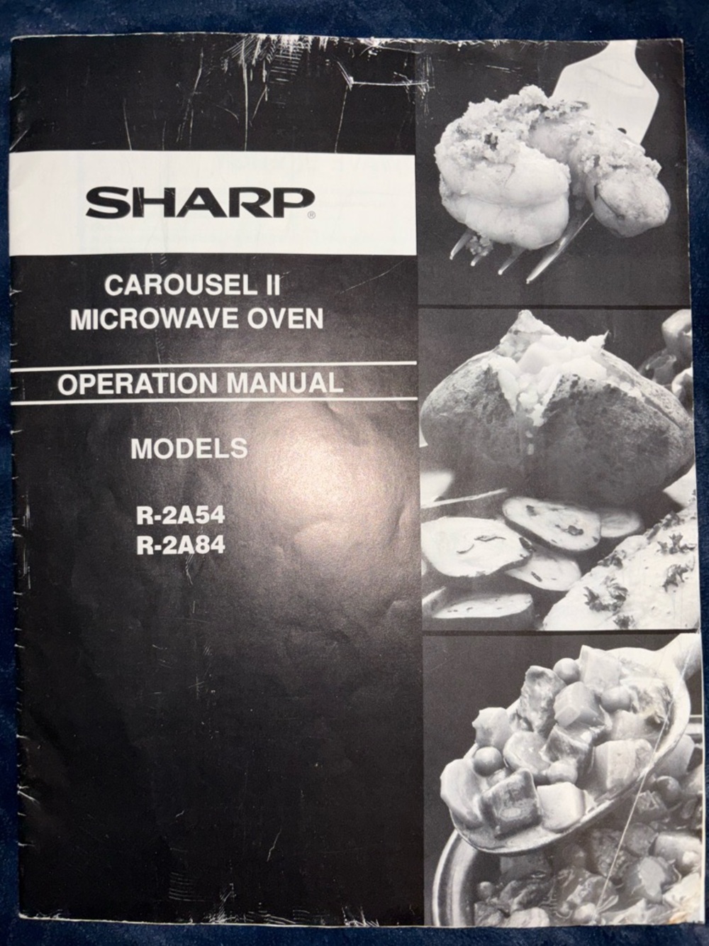 Sharp Carousel II Microwave Oven Operation Manual Models # R-2A54 
R-2A84